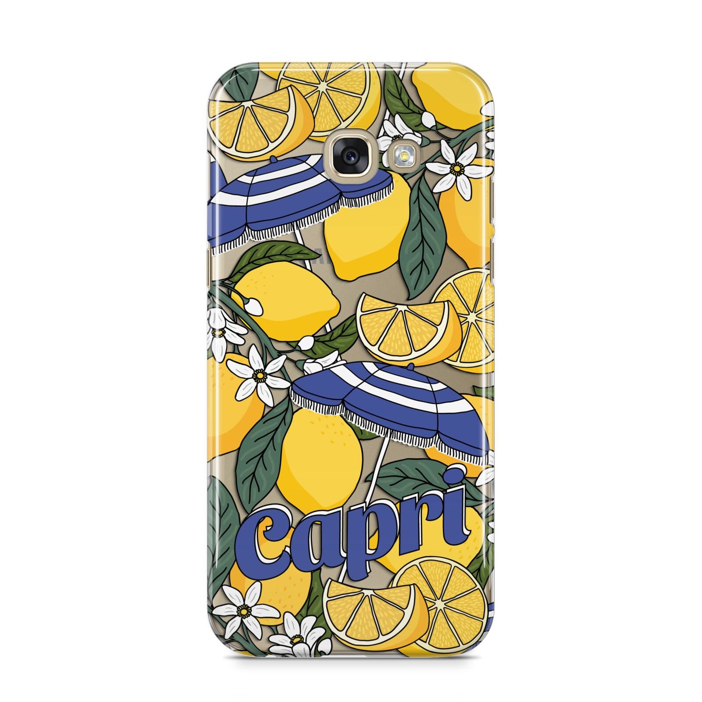 Capri Samsung Galaxy A5 2017 Case on gold phone