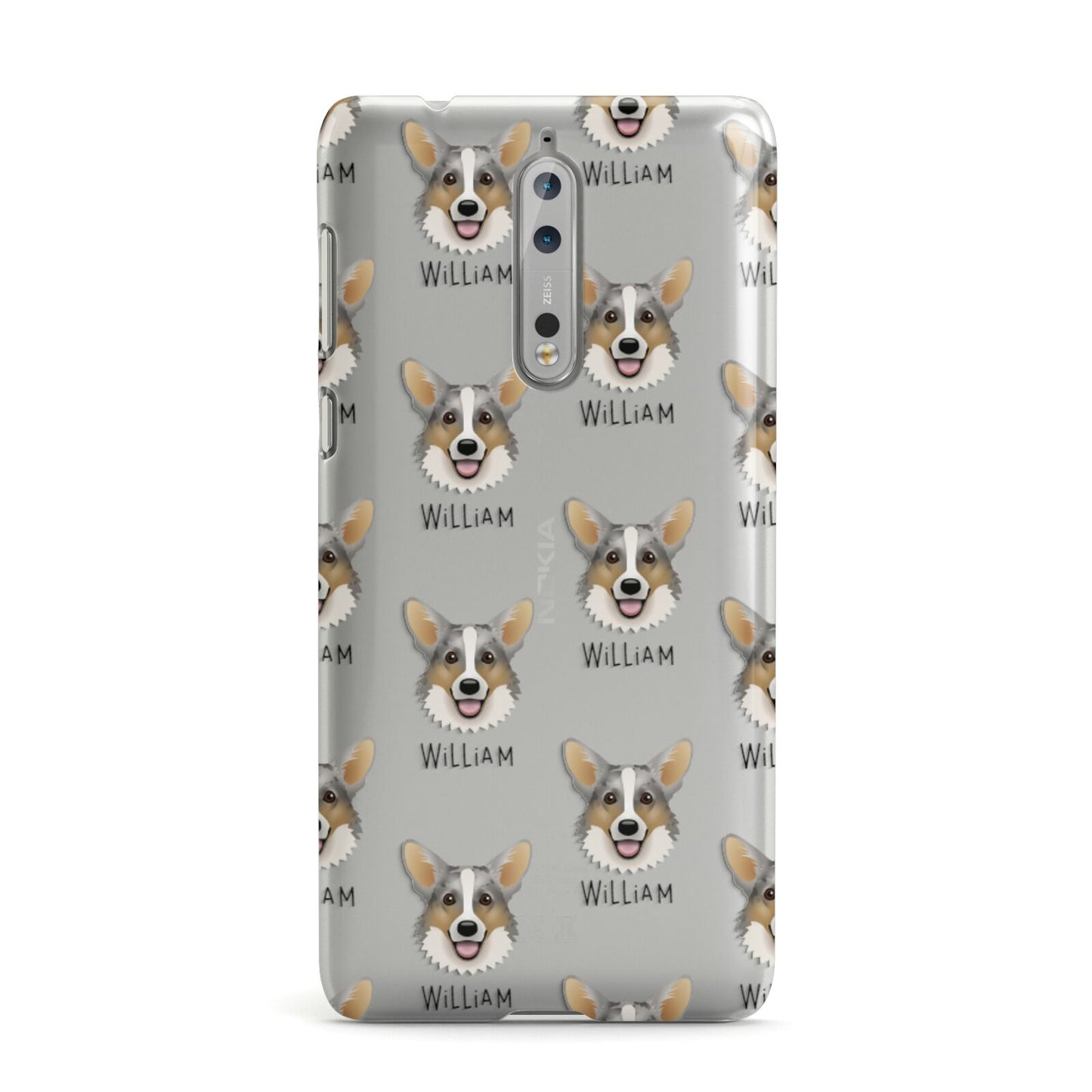 Cardigan Welsh Corgi Icon with Name Nokia Case