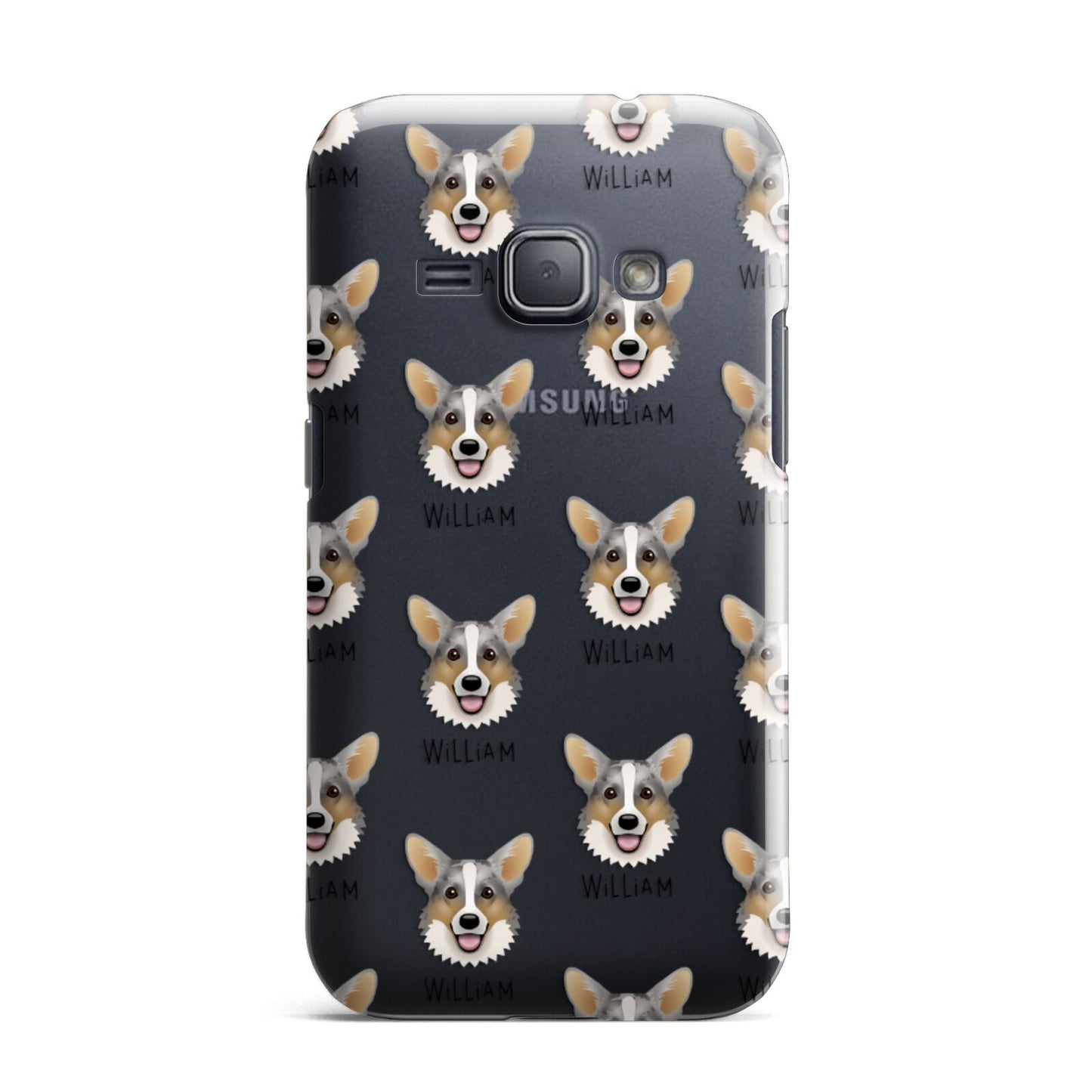 Cardigan Welsh Corgi Icon with Name Samsung Galaxy J1 2016 Case