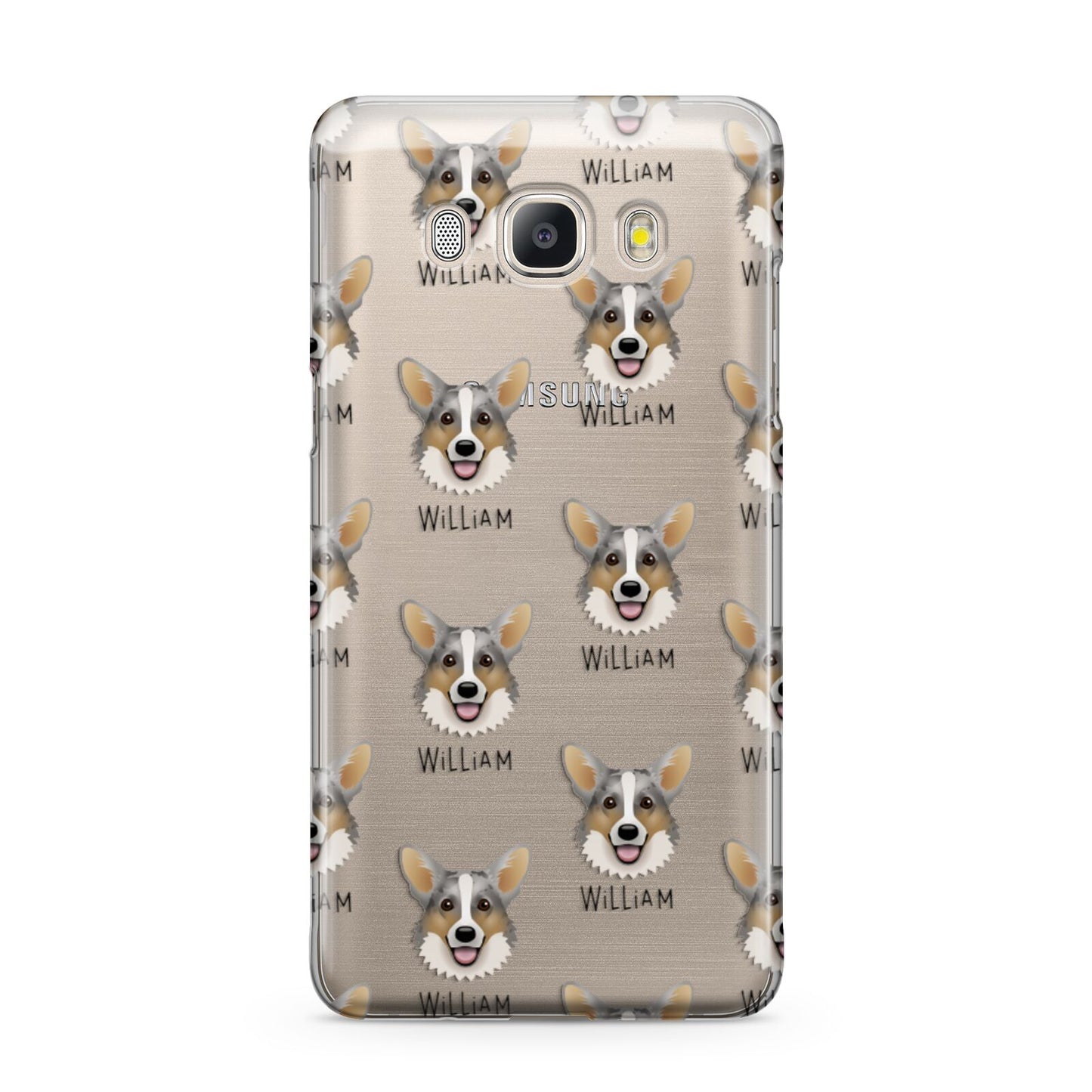 Cardigan Welsh Corgi Icon with Name Samsung Galaxy J5 2016 Case