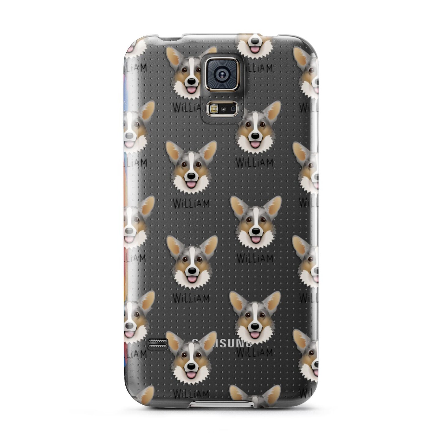 Cardigan Welsh Corgi Icon with Name Samsung Galaxy S5 Case