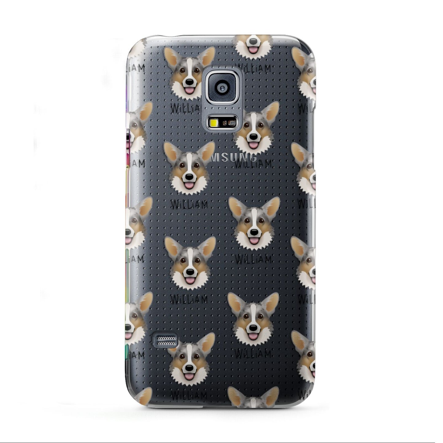 Cardigan Welsh Corgi Icon with Name Samsung Galaxy S5 Mini Case