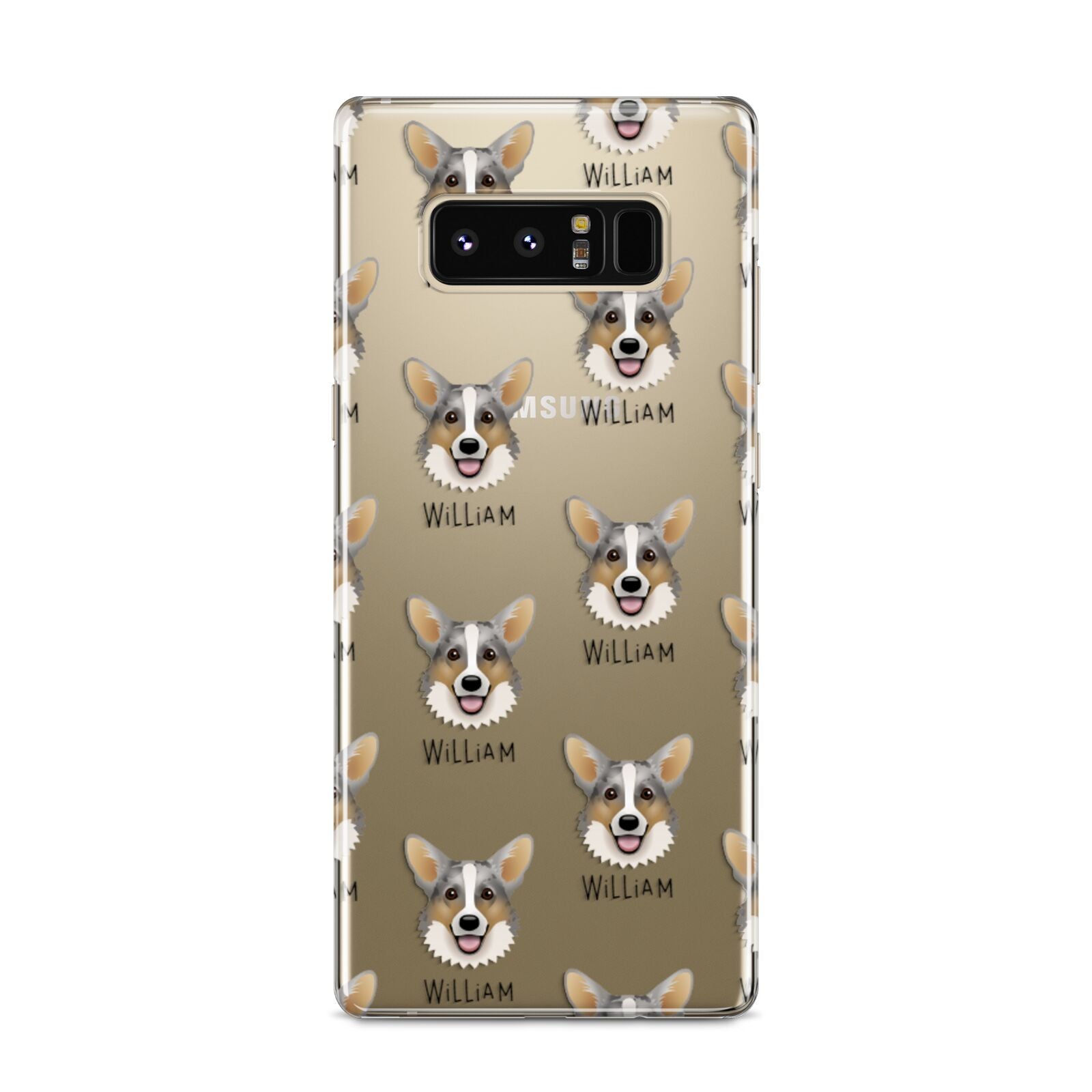 Cardigan Welsh Corgi Icon with Name Samsung Galaxy S8 Case