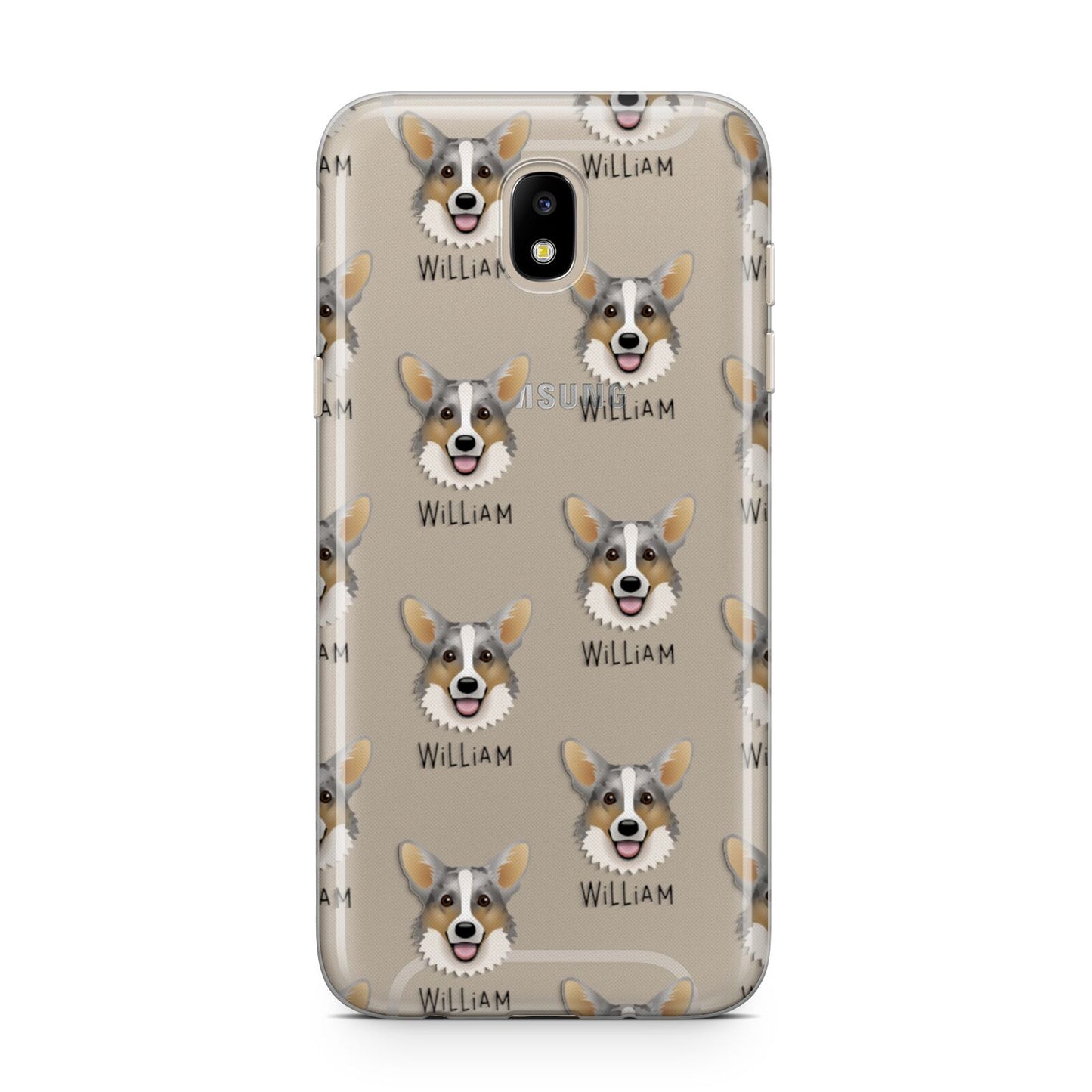 Cardigan Welsh Corgi Icon with Name Samsung J5 2017 Case