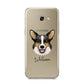 Cardigan Welsh Corgi Personalised Samsung Galaxy A5 2017 Case on gold phone