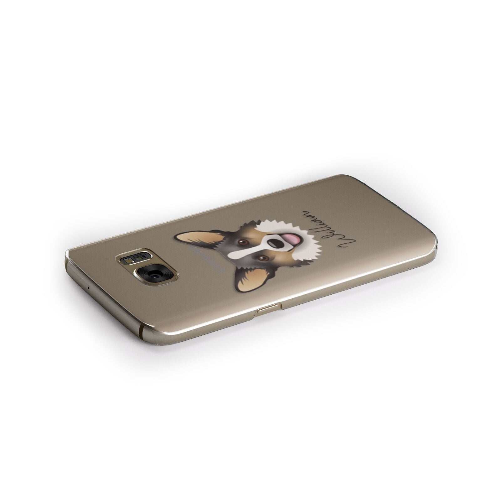 Cardigan Welsh Corgi Personalised Samsung Galaxy Case Side Close Up