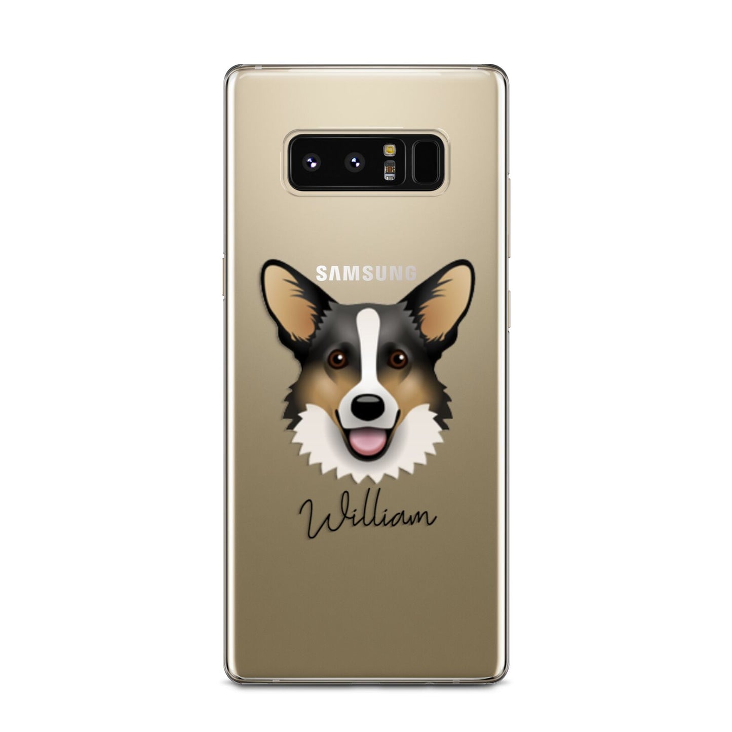 Cardigan Welsh Corgi Personalised Samsung Galaxy Note 8 Case