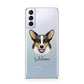 Cardigan Welsh Corgi Personalised Samsung S21 Plus Phone Case