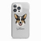 Cardigan Welsh Corgi Personalised iPhone 13 Pro TPU Impact Case with White Edges