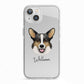 Cardigan Welsh Corgi Personalised iPhone 13 TPU Impact Case with White Edges