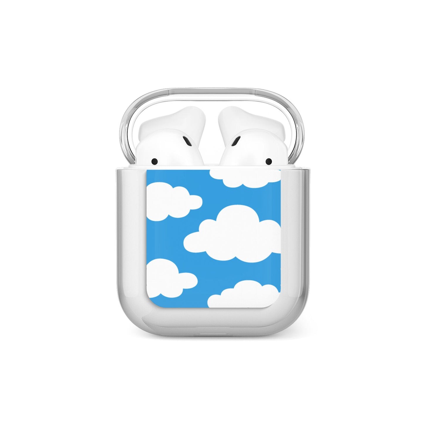 Cartoon Clouds and Blue Sky AirPods Case