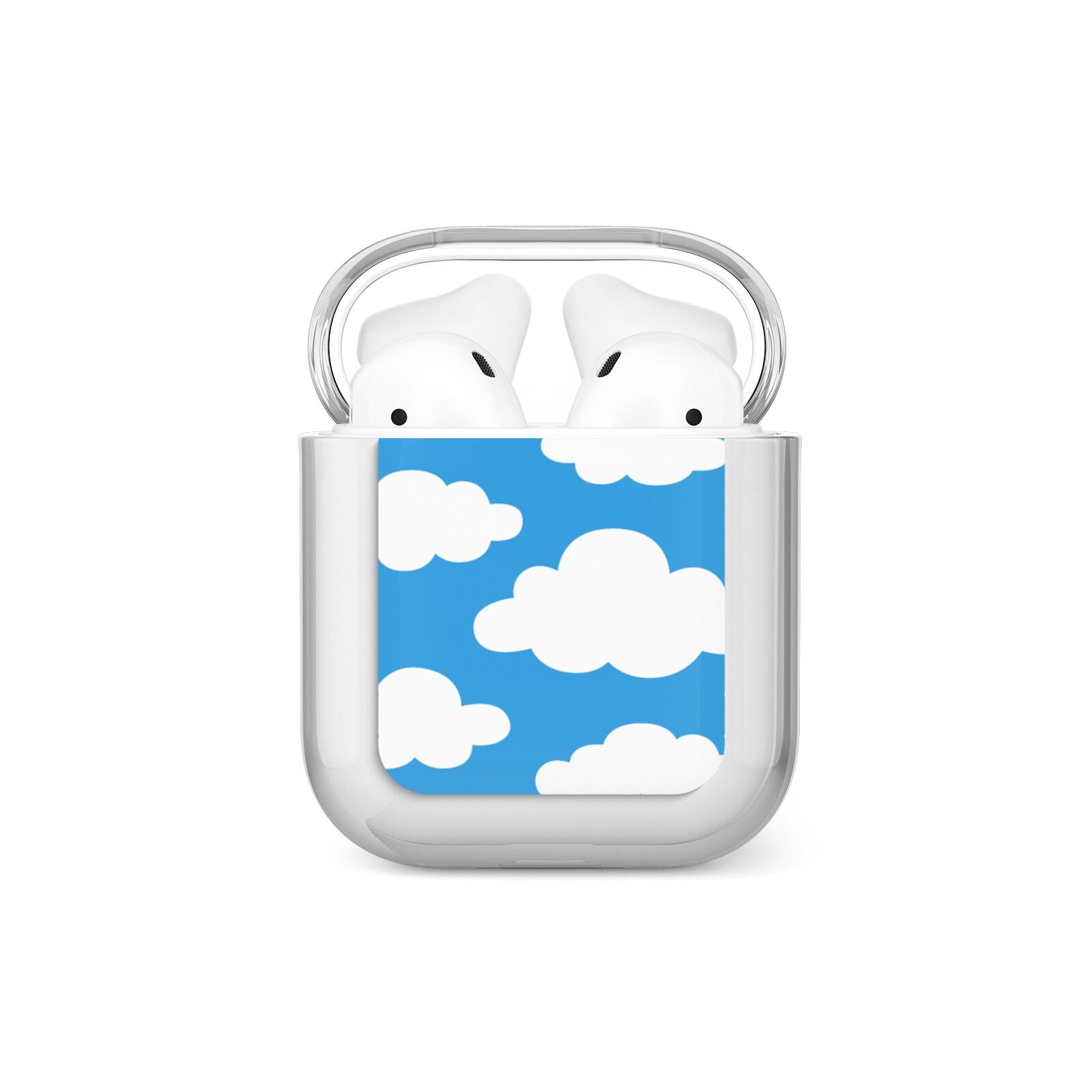 Cartoon Clouds and Blue Sky AirPods Case