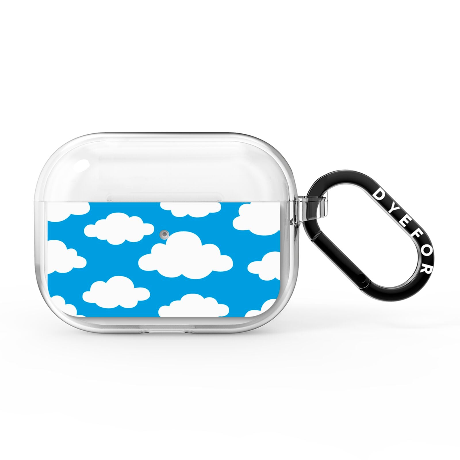 Cartoon Clouds and Blue Sky AirPods Pro Clear Case