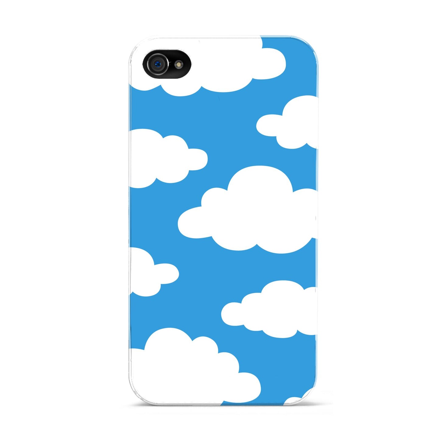 Cartoon Clouds and Blue Sky Apple iPhone 4s Case