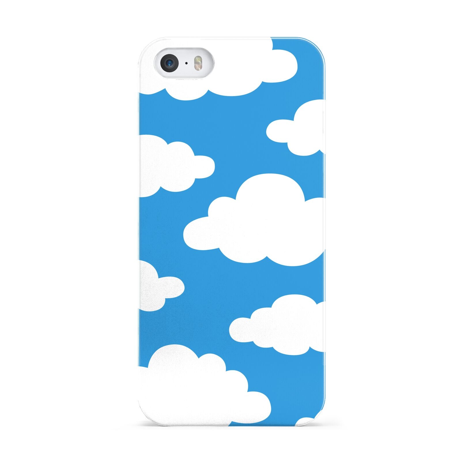 Cartoon Clouds and Blue Sky Apple iPhone 5 Case