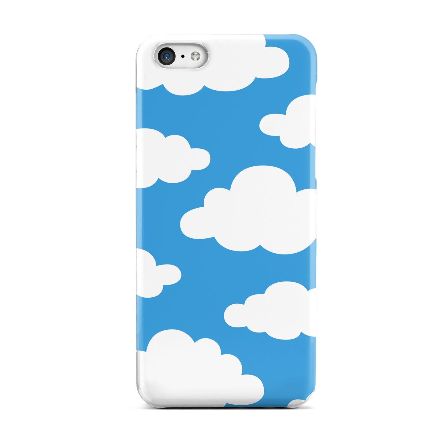 Cartoon Clouds and Blue Sky Apple iPhone 5c Case