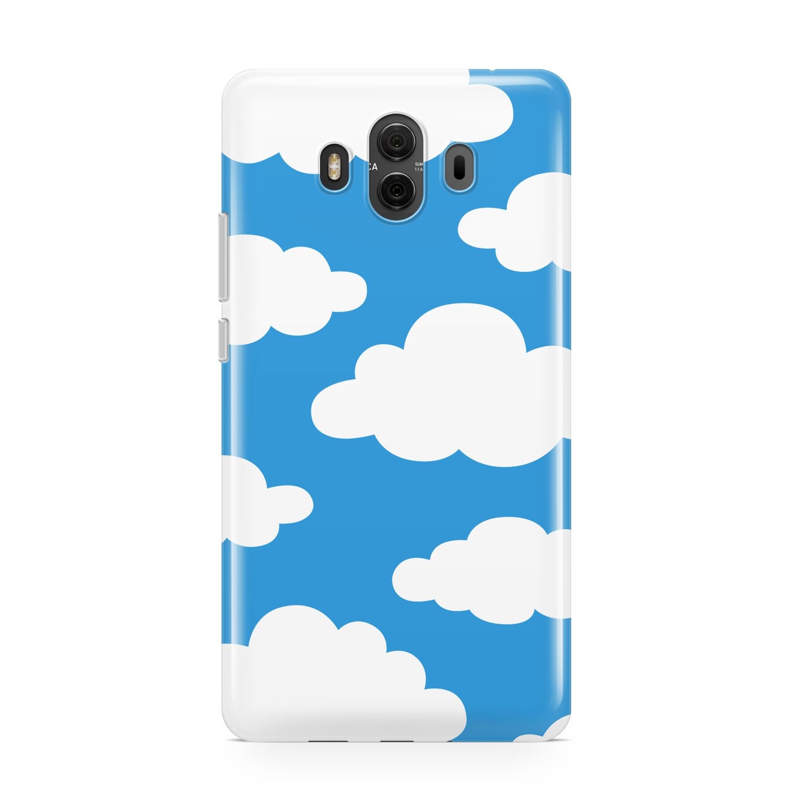 Cartoon Clouds and Blue Sky Huawei Mate 10 Protective Phone Case