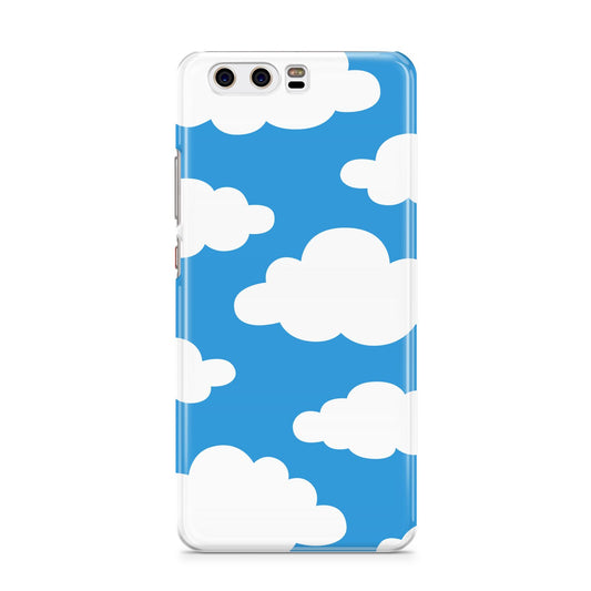 Cartoon Clouds and Blue Sky Huawei P10 Phone Case