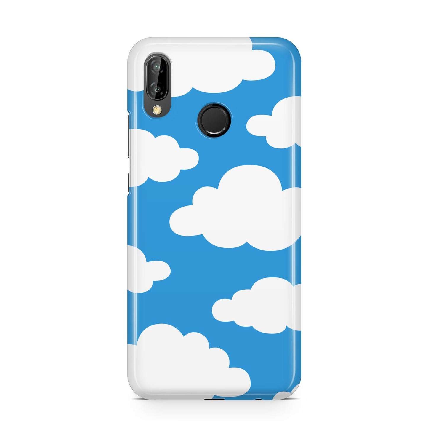 Cartoon Clouds and Blue Sky Huawei P20 Lite Phone Case