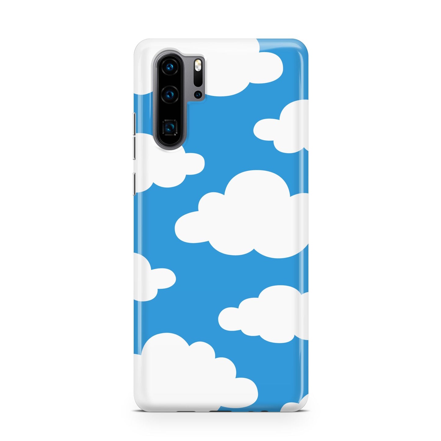 Cartoon Clouds and Blue Sky Huawei P30 Pro Phone Case