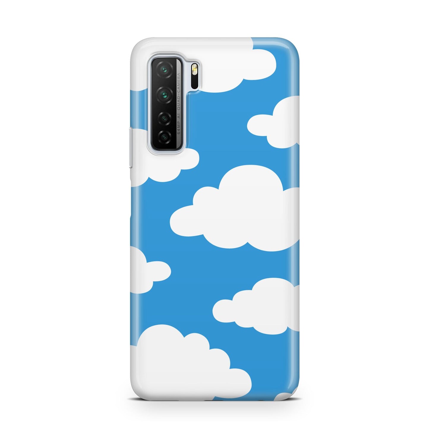 Cartoon Clouds and Blue Sky Huawei P40 Lite 5G Phone Case