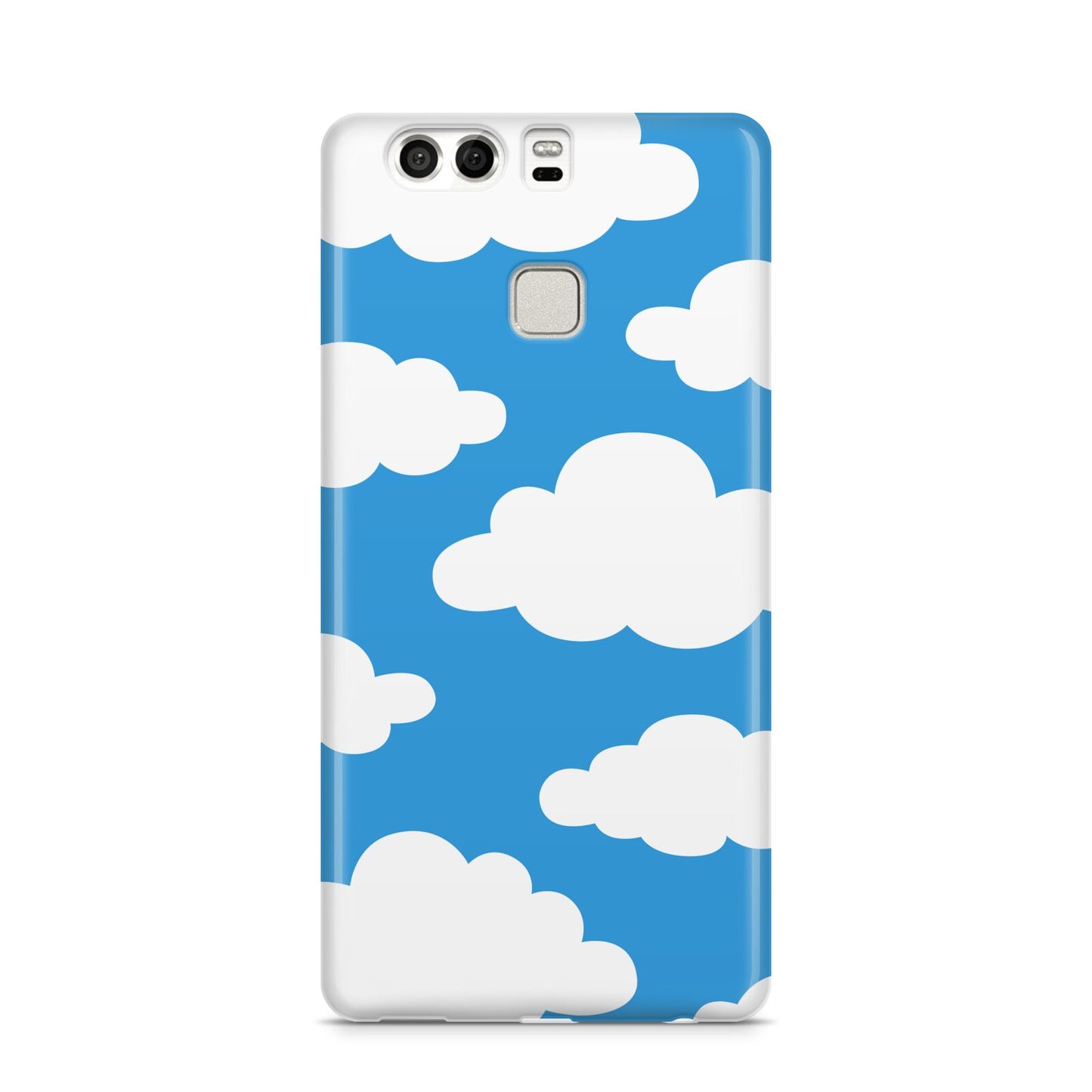 Cartoon Clouds and Blue Sky Huawei P9 Case