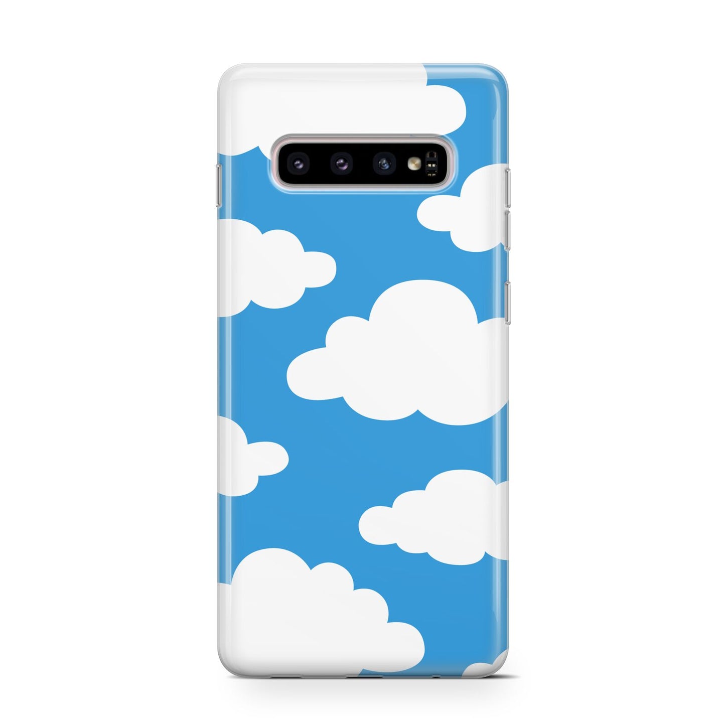 Cartoon Clouds and Blue Sky Protective Samsung Galaxy Case