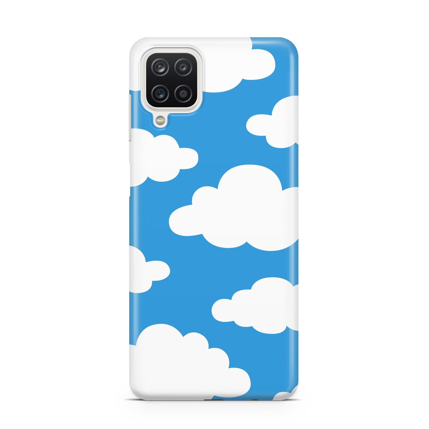 Cartoon Clouds and Blue Sky Samsung A12 Case