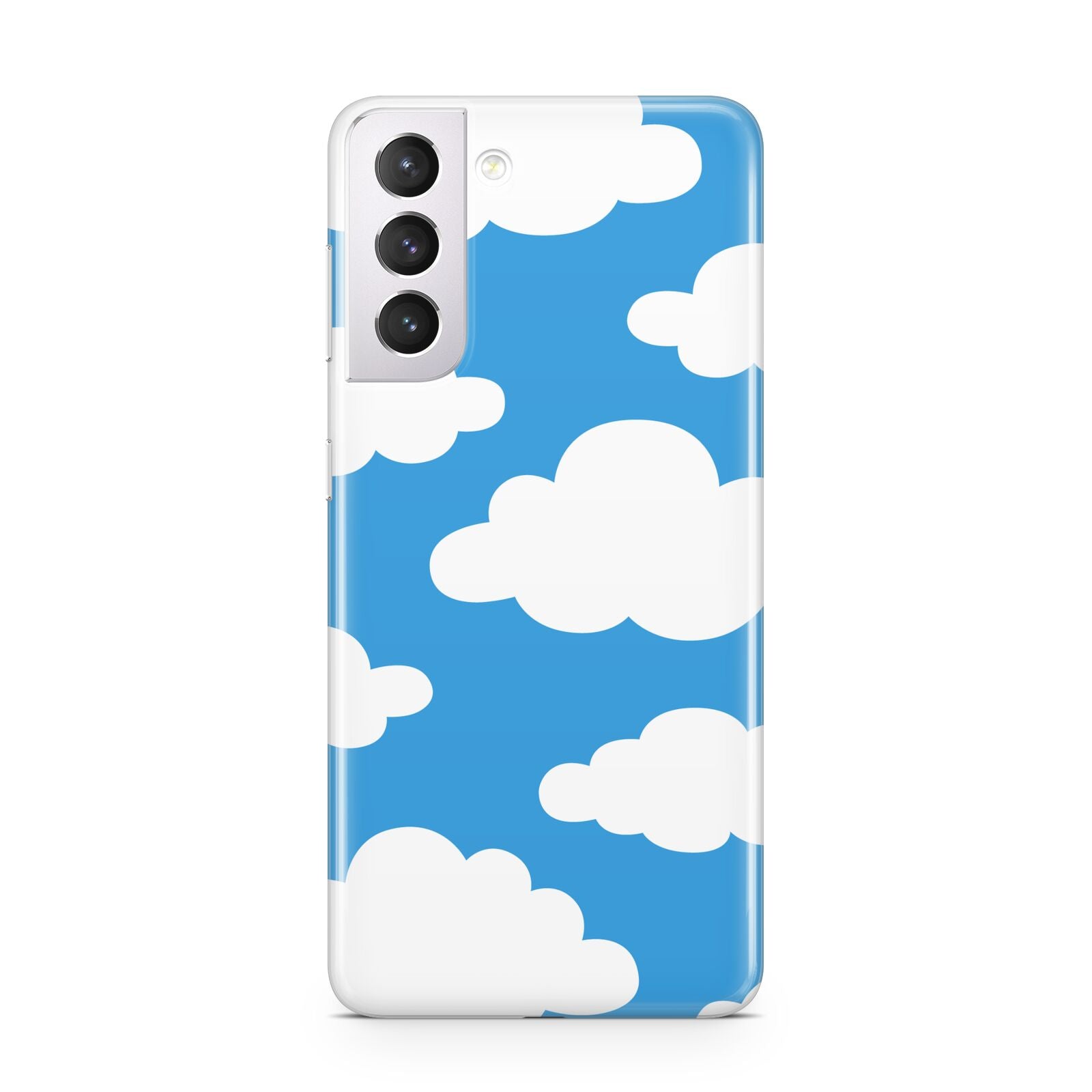 Cartoon Clouds and Blue Sky Samsung S21 Case