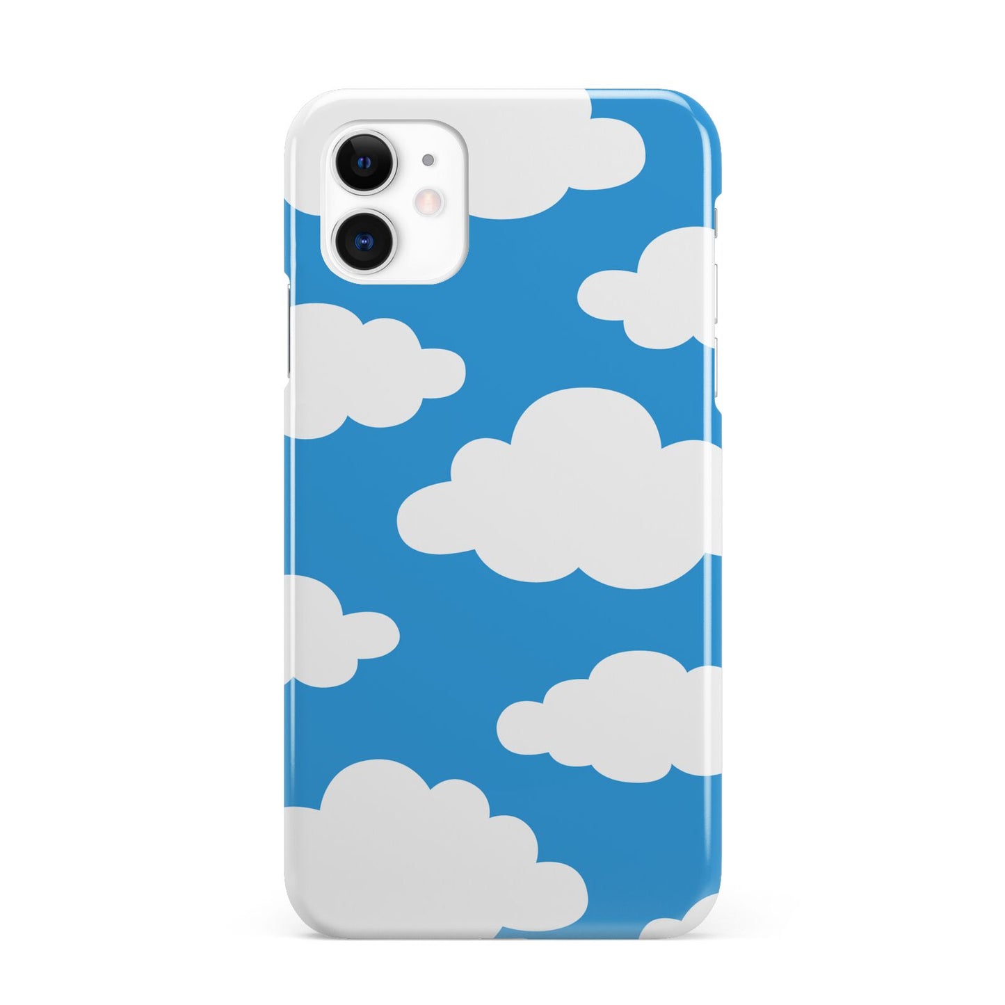 Cartoon Clouds and Blue Sky iPhone 11 3D Snap Case