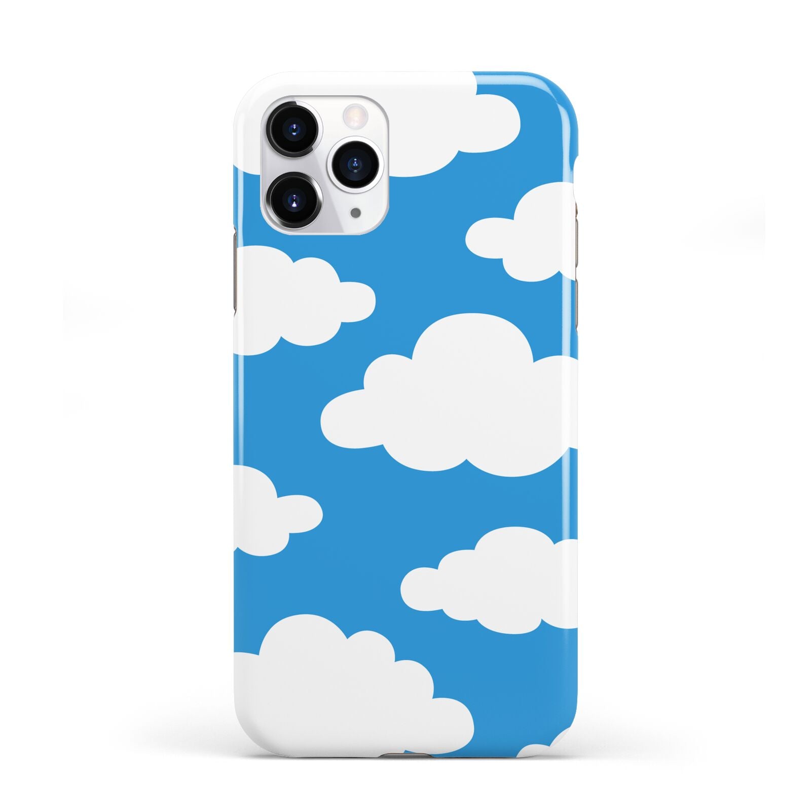 Cartoon Clouds and Blue Sky iPhone 11 Pro 3D Tough Case