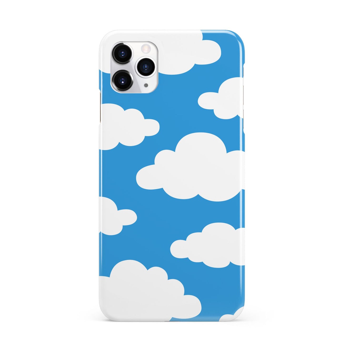 Cartoon Clouds and Blue Sky iPhone 11 Pro Max 3D Snap Case