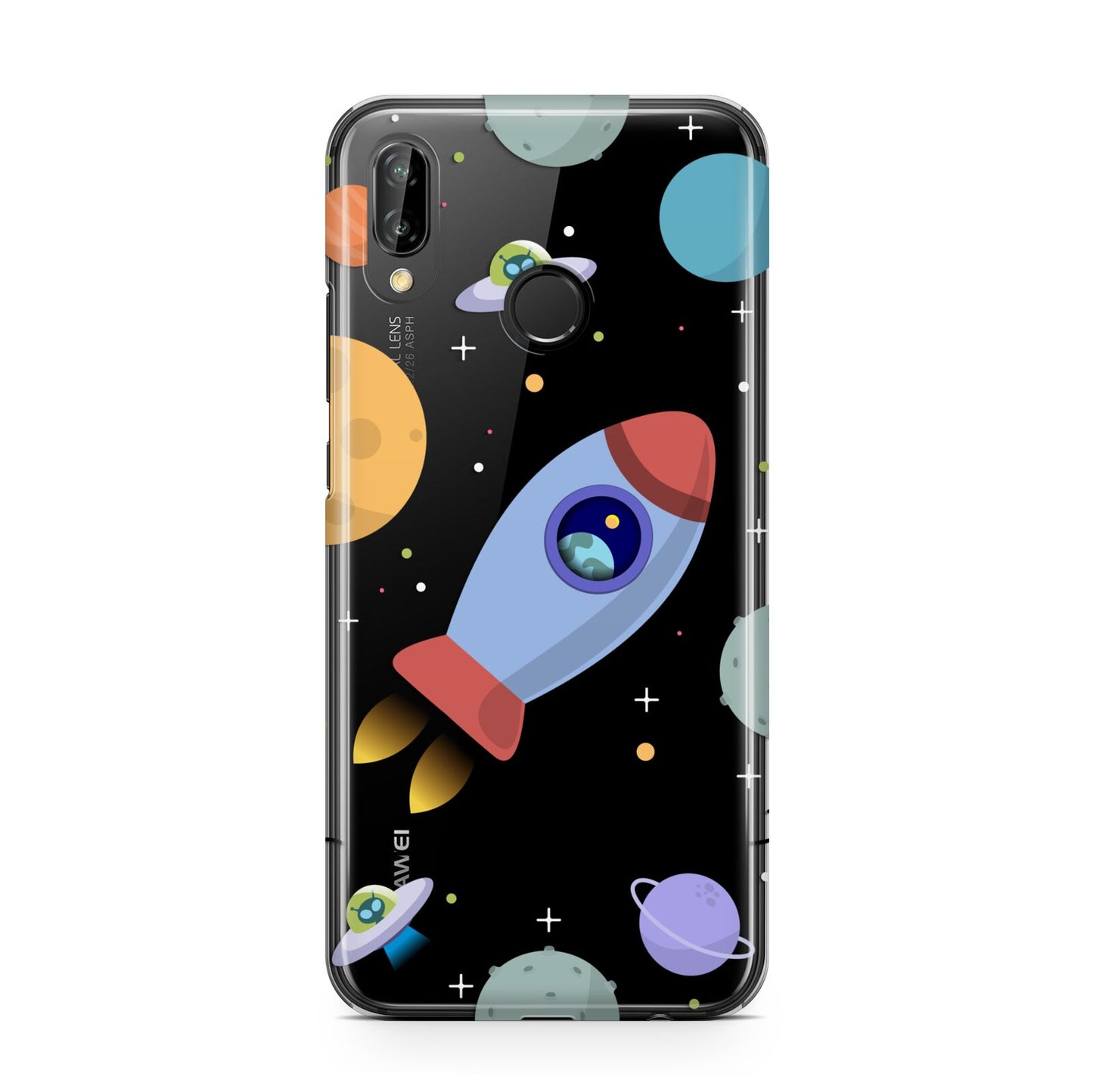 Cartoon Space Artwork with Name Huawei P20 Lite Phone Case