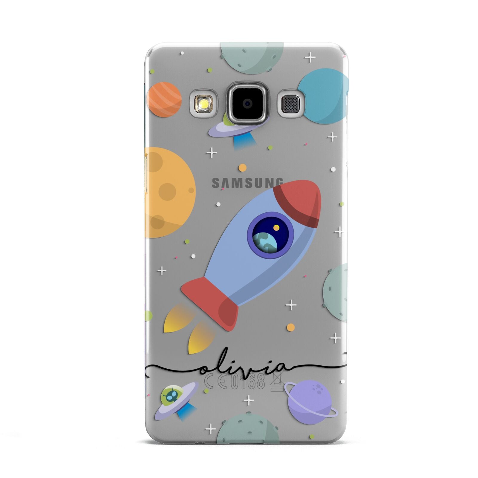 Cartoon Space Artwork with Name Samsung Galaxy A5 Case