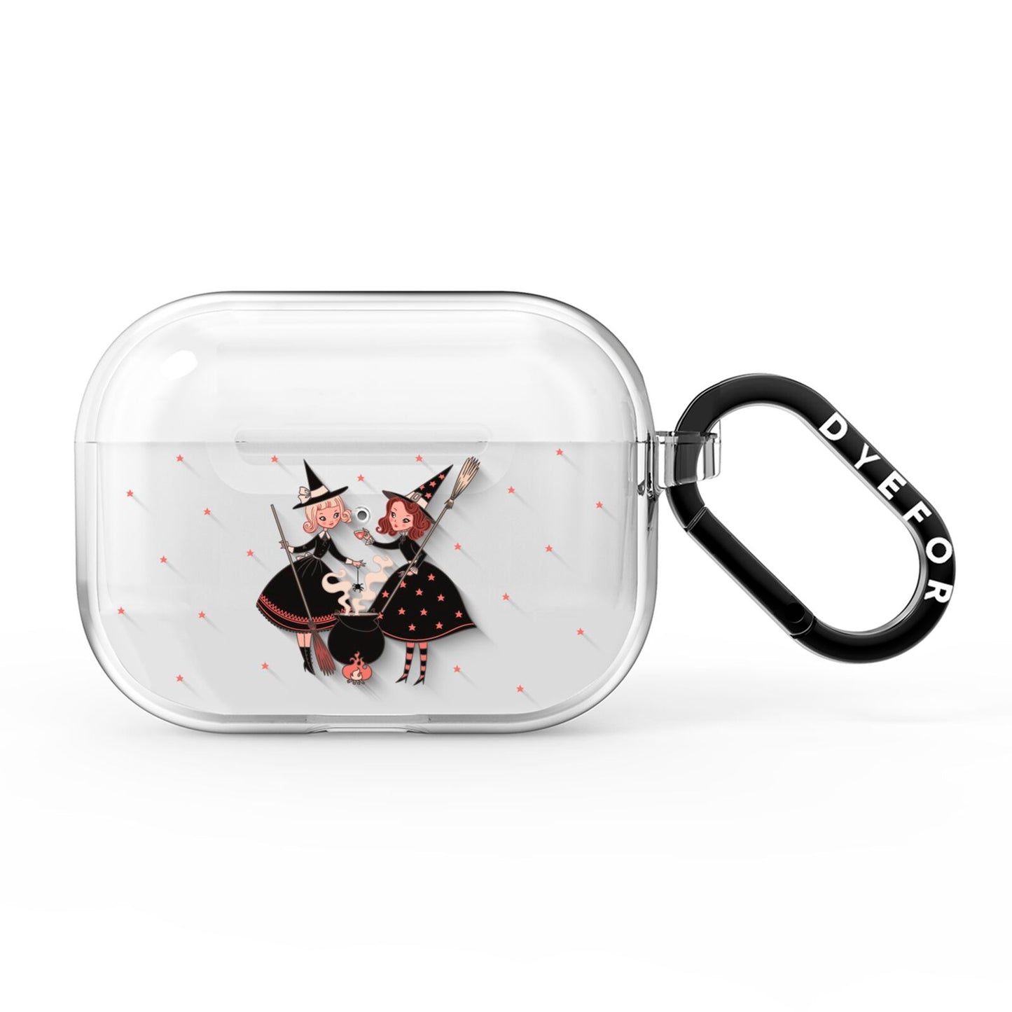 Cartoon Witch Girls AirPods Pro Clear Case