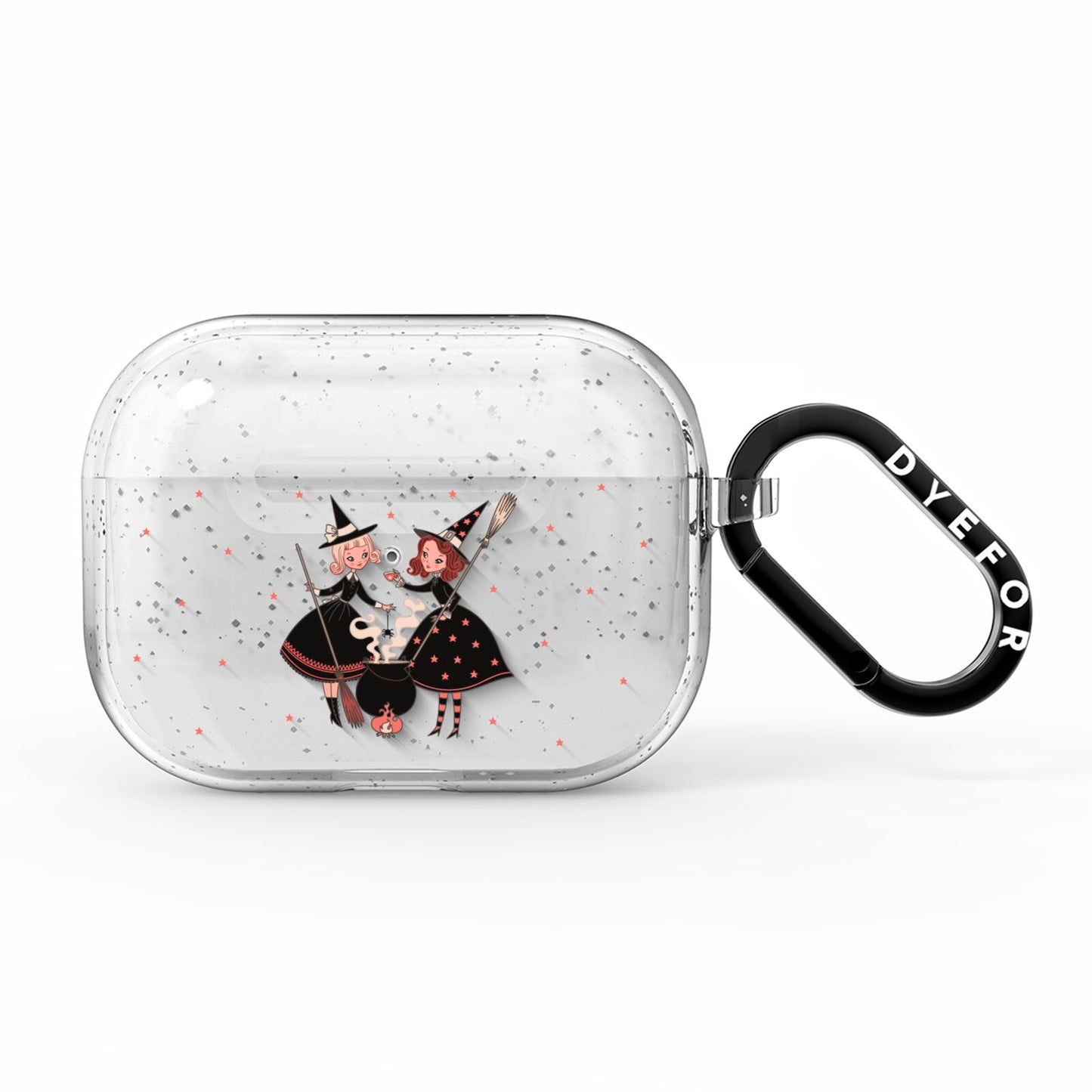 Cartoon Witch Girls AirPods Pro Glitter Case