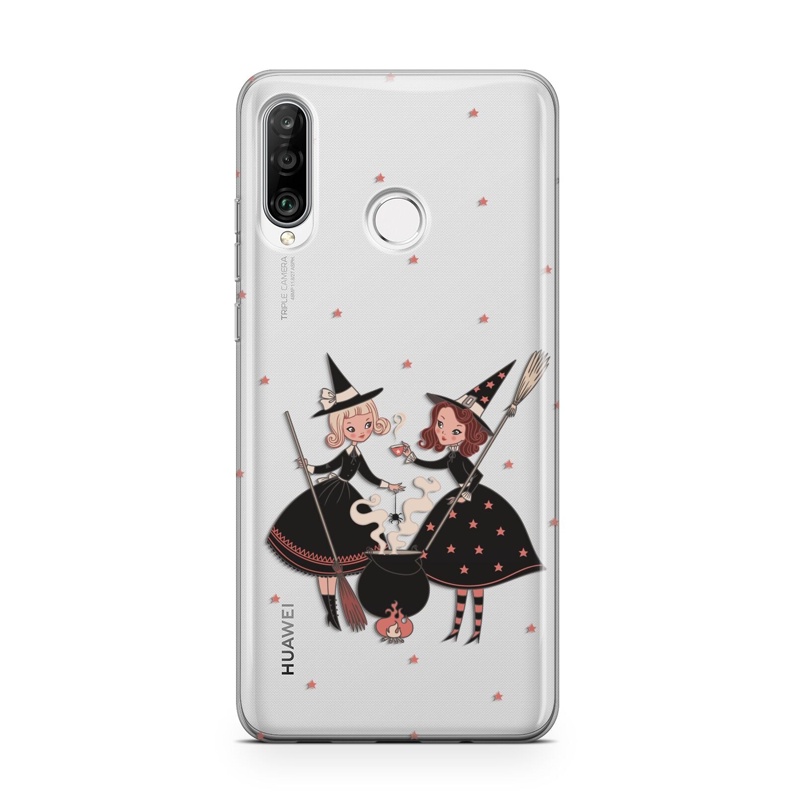 Cartoon Witch Girls Huawei P30 Lite Phone Case