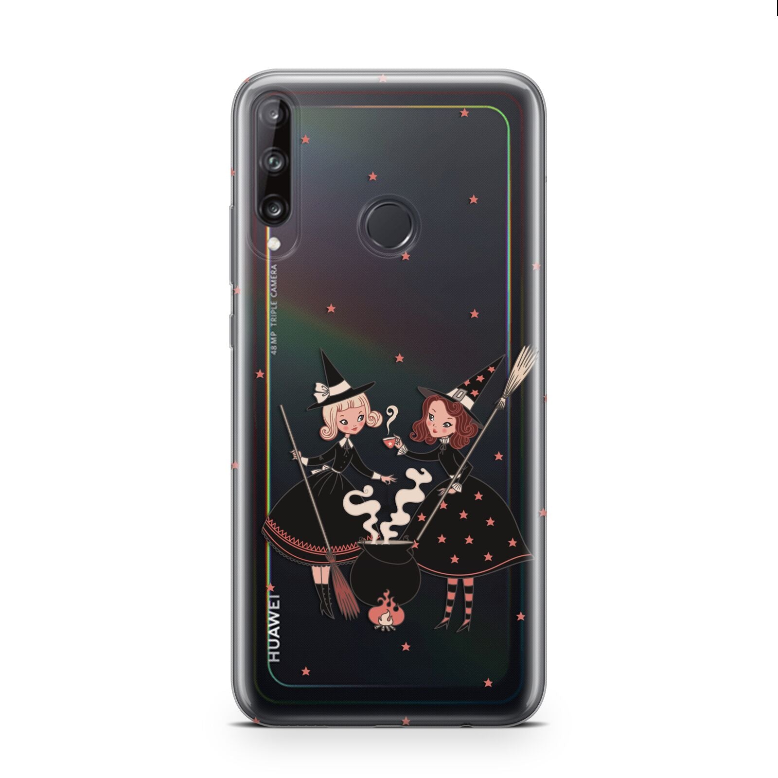 Cartoon Witch Girls Huawei P40 Lite E Phone Case