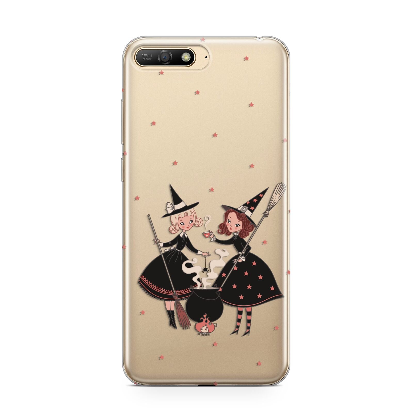 Cartoon Witch Girls Huawei Y6 2018