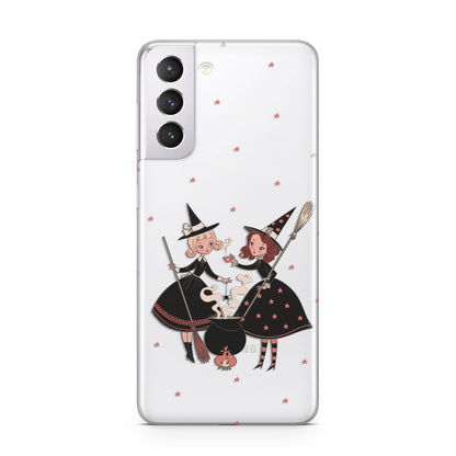 Cartoon Witch Girls Samsung S21 Case