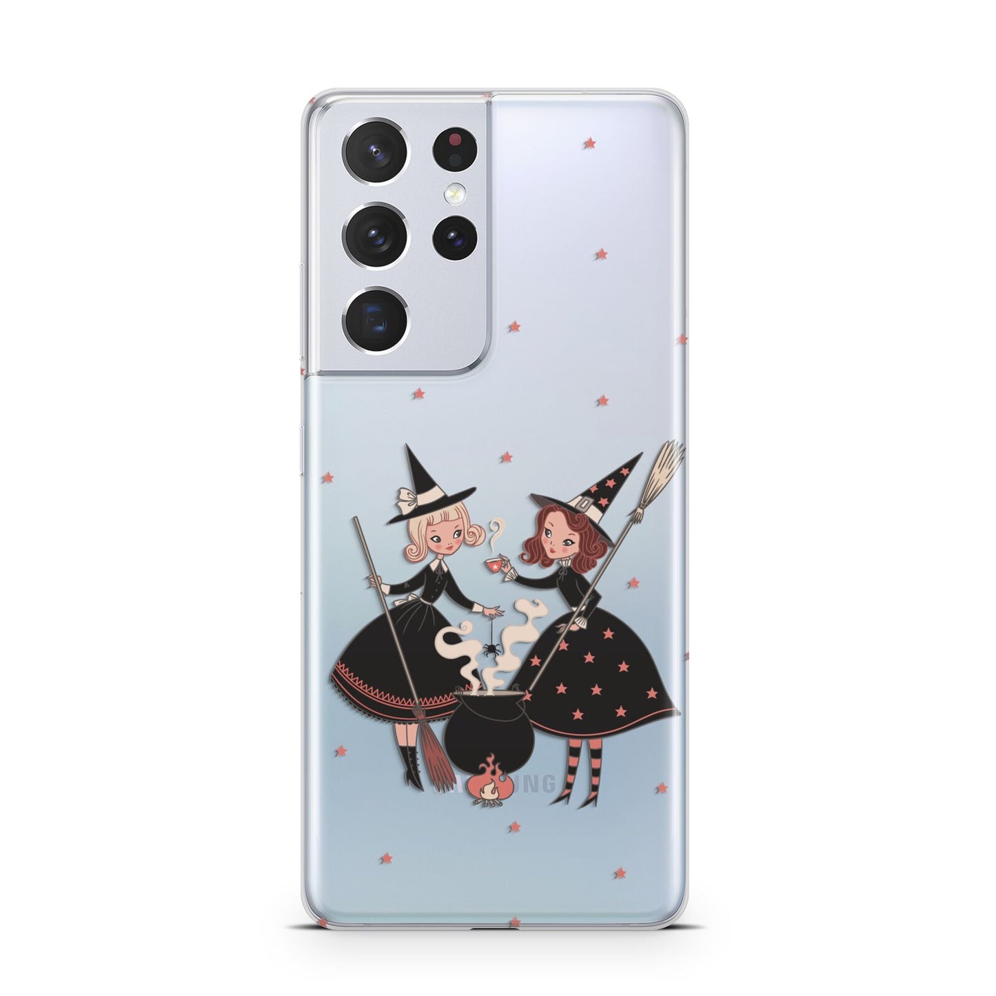 Cartoon Witch Girls Samsung S21 Ultra Case