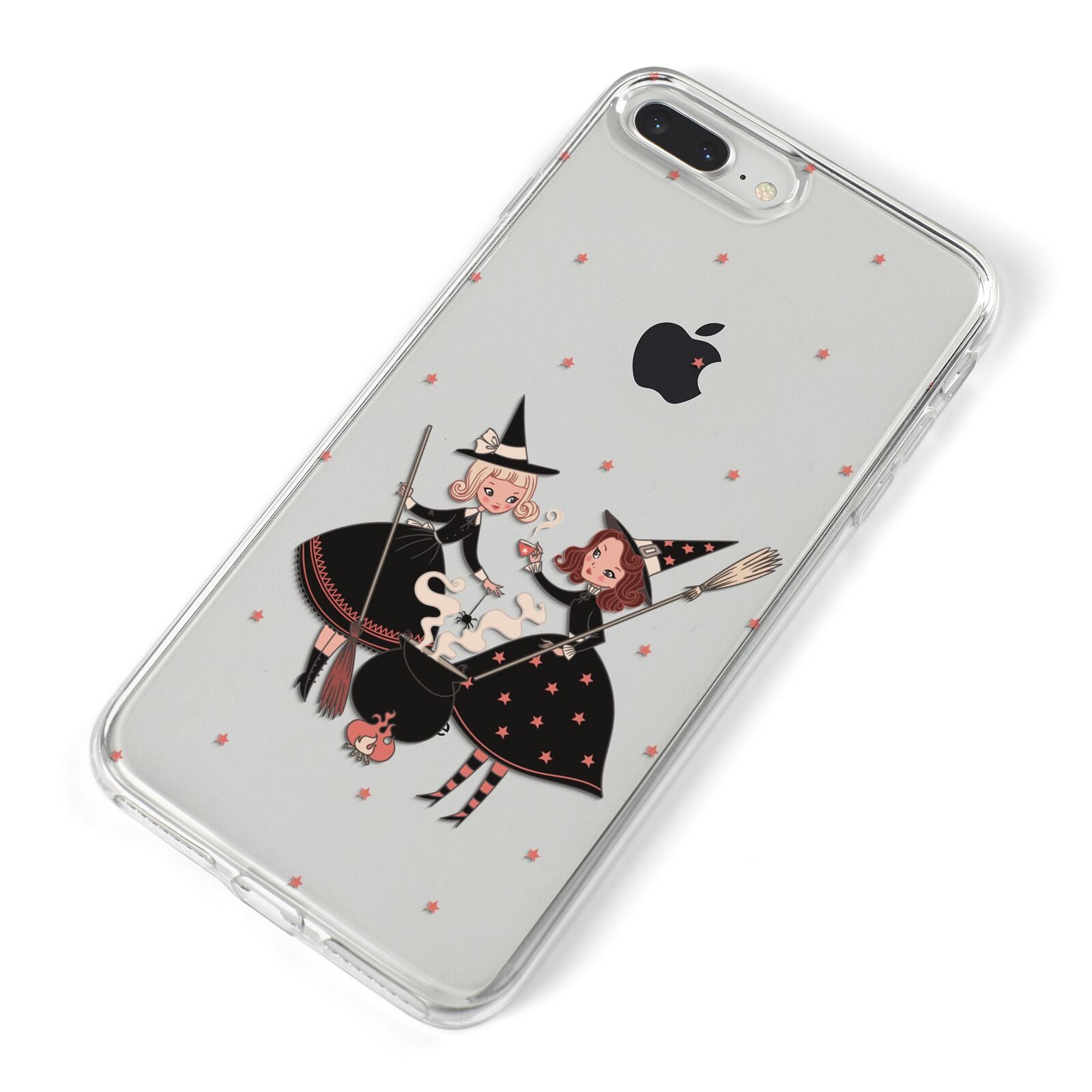 Cartoon Witch Girls iPhone 8 Plus Bumper Case on Silver iPhone Alternative Image