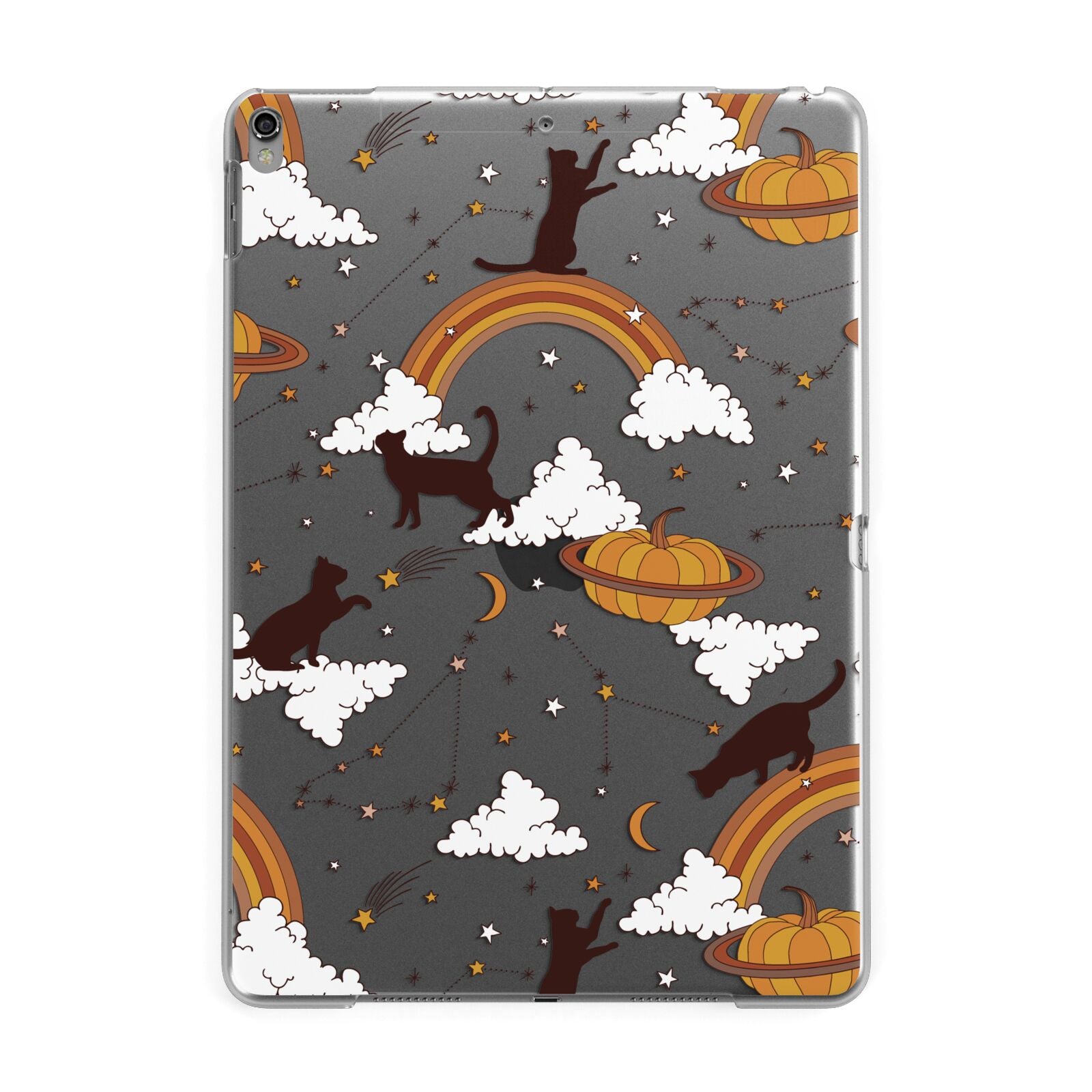 Cat Constellation Apple iPad Grey Case