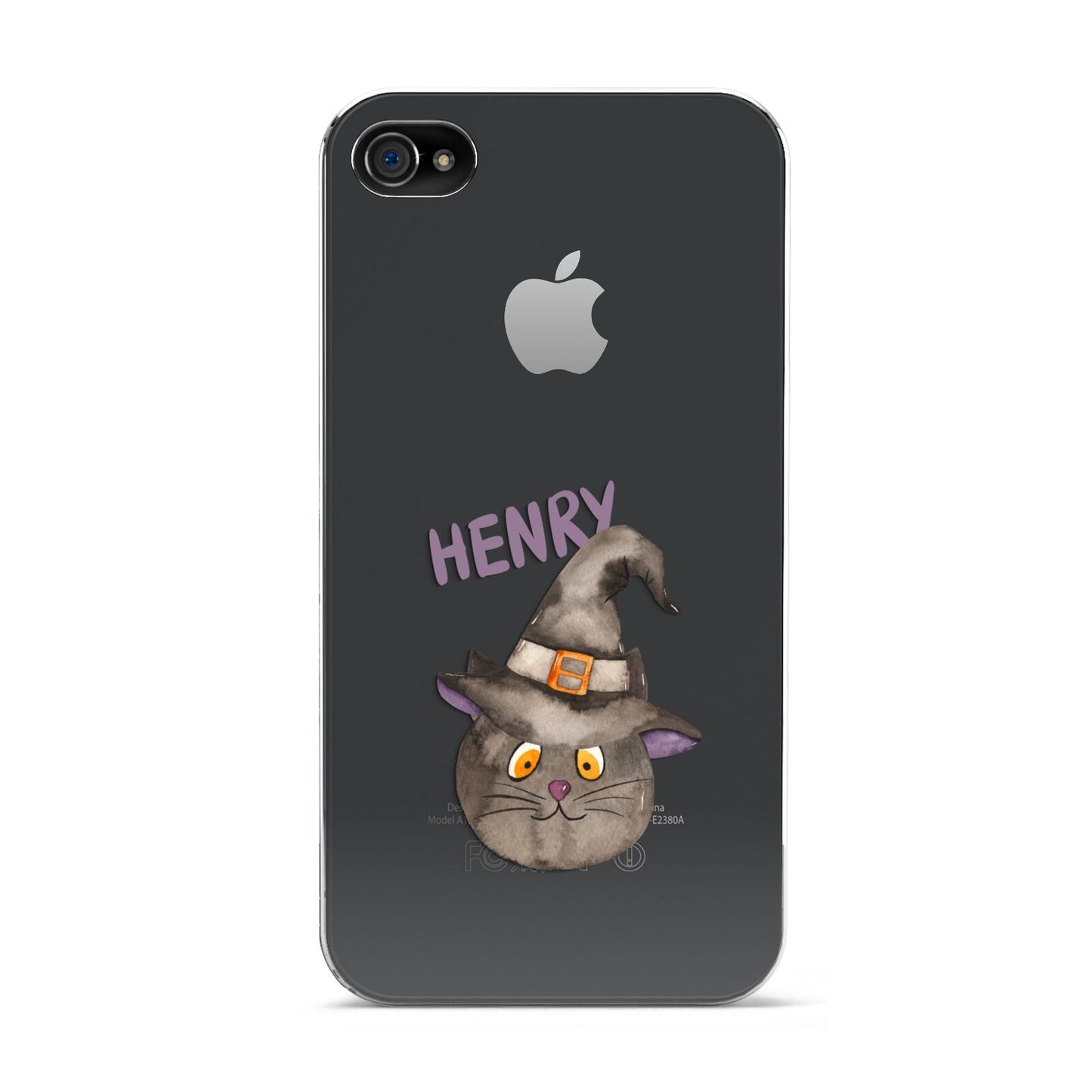 Cat in Witches Hat Custom Apple iPhone 4s Case