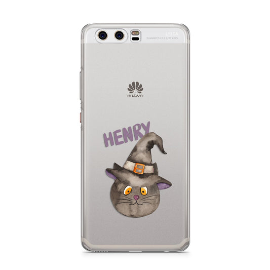 Cat in Witches Hat Custom Huawei P10 Phone Case