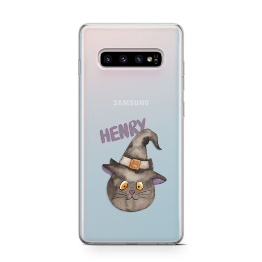 Cat in Witches Hat Custom Protective Samsung Galaxy Case