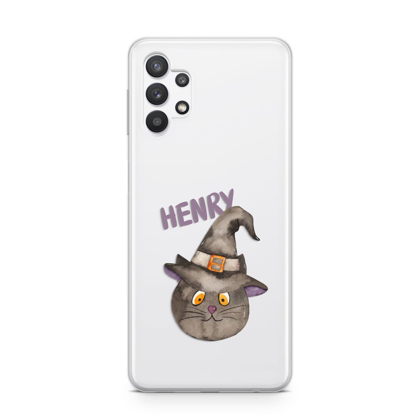 Cat in Witches Hat Custom Samsung A32 5G Case