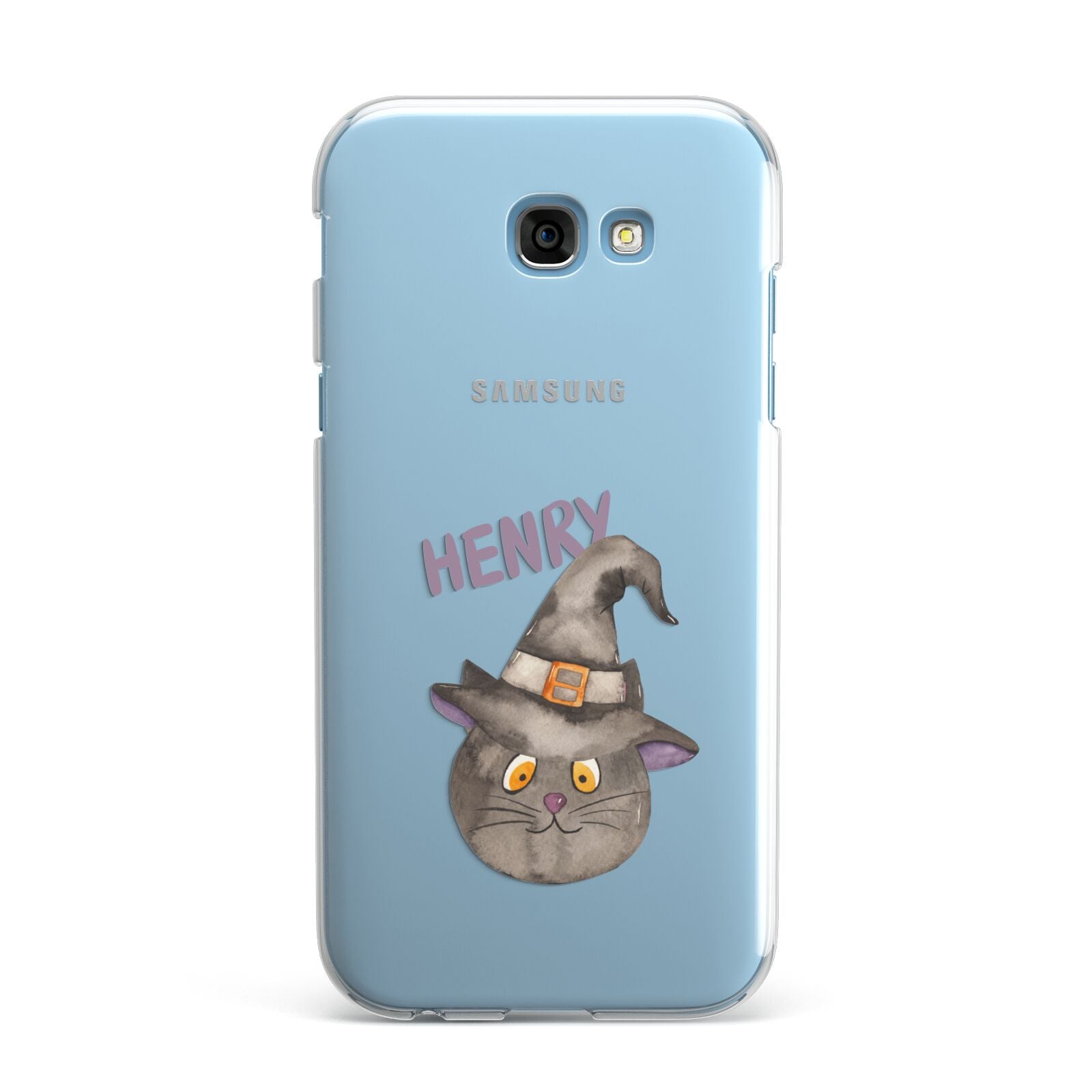 Cat in Witches Hat Custom Samsung Galaxy A7 2017 Case