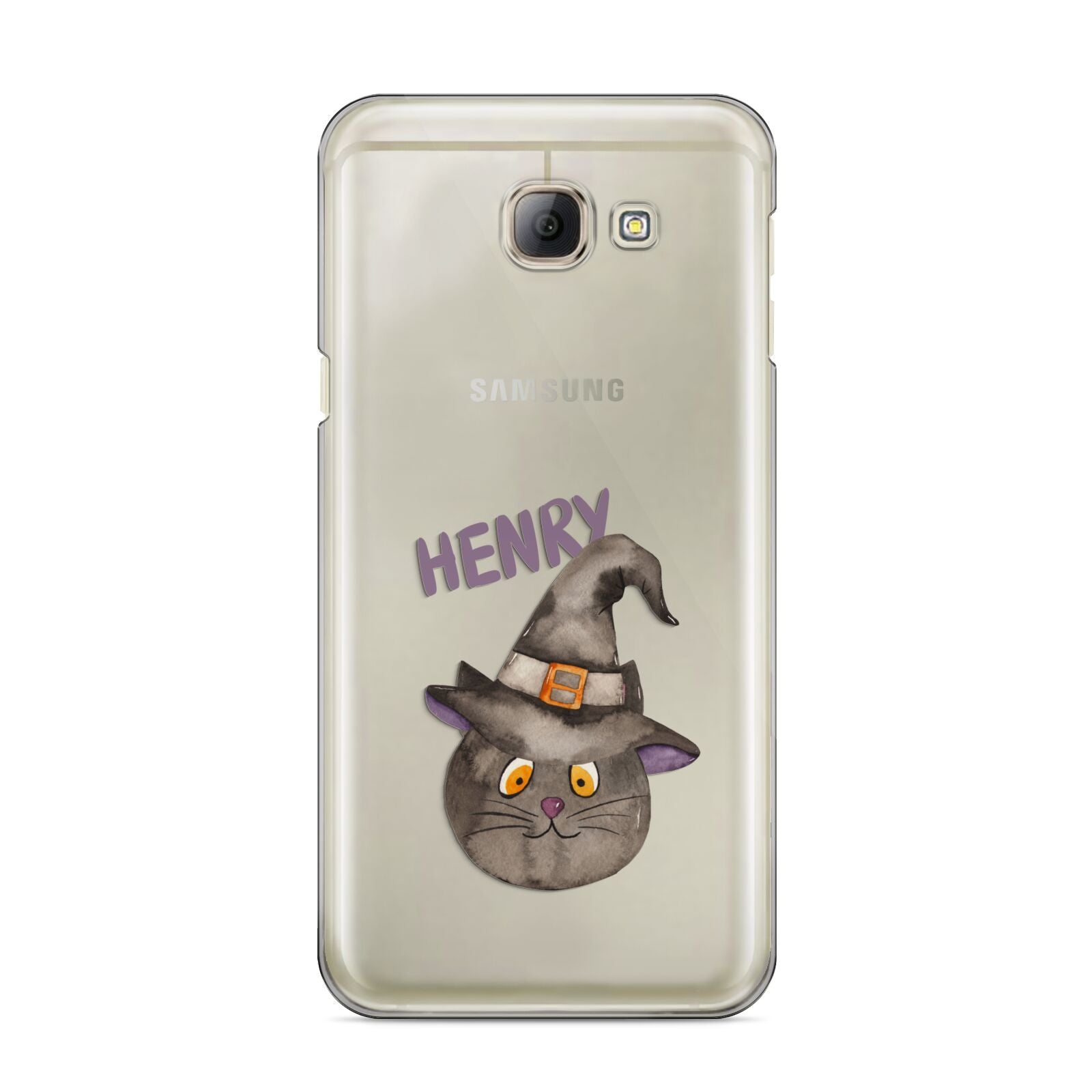 Cat in Witches Hat Custom Samsung Galaxy A8 2016 Case