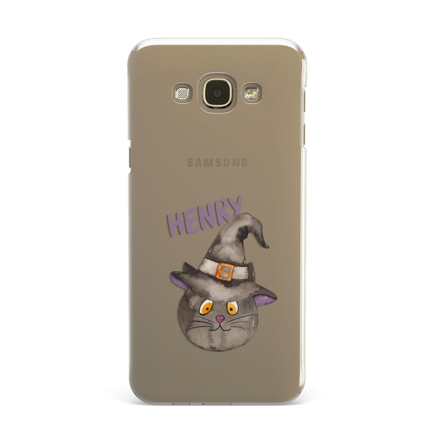 Cat in Witches Hat Custom Samsung Galaxy A8 Case